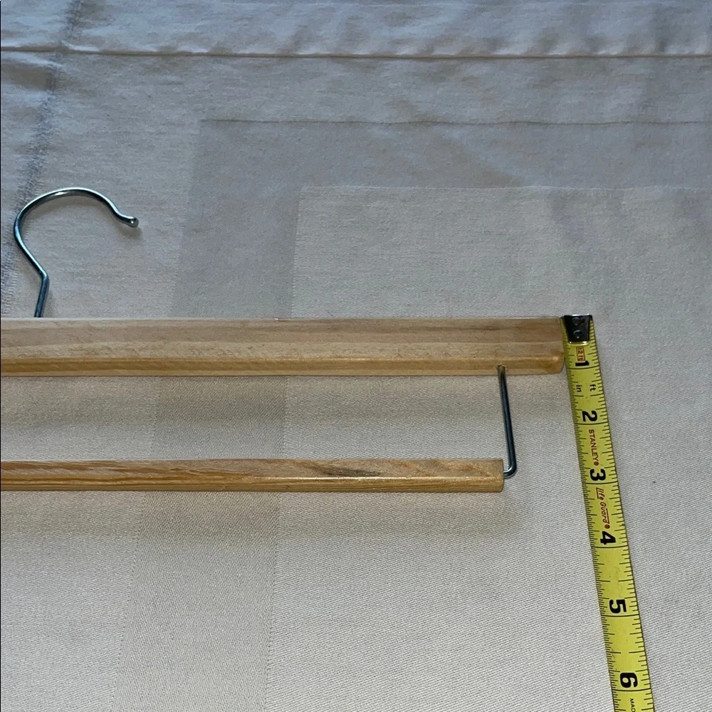 NWNT Set of 3 Wooden Hangers with Metal Hooks